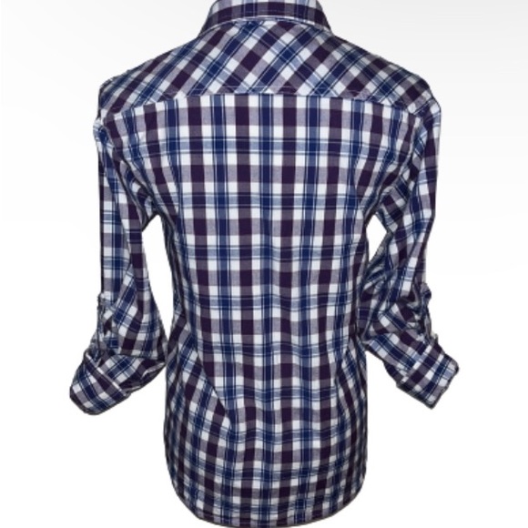 Jack Men’s Plaid Button Down Shirt Size Large - Picture 4 of 6